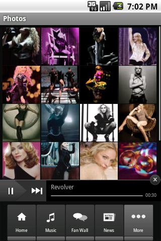 Madonna Android Entertainment