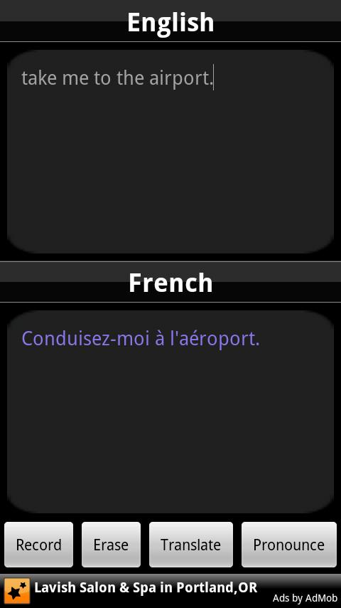 BabelFish Voice: French Android Reference