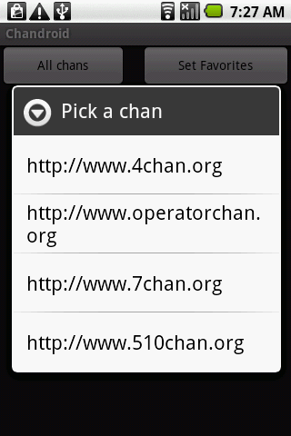 Chandroid: ChanSelector