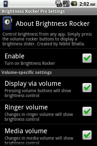 Brightness Rocker Pro Android Tools