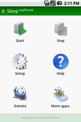 Sleep myPhone Android Tools
