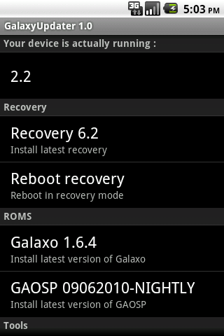 Galaxy Updater