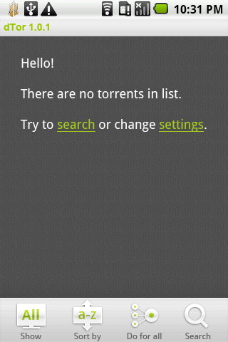 dTor Torrent Client Android Communication