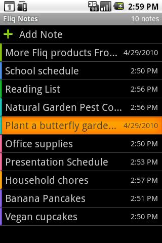Fliq Notes