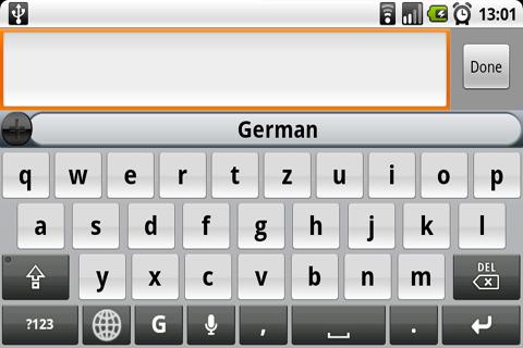 German for SlideIT Keyboard Android Tools