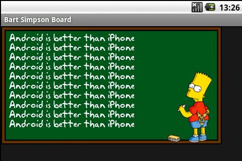 Bart Simpson Board Android Comics