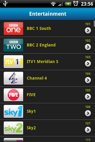 TV Guide UK Lite Android Entertainment