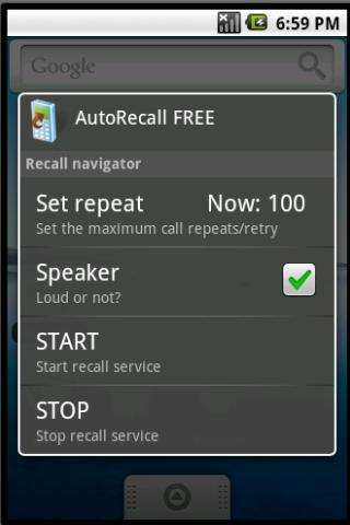 AutoRecall & auto dial, redial Android Communication