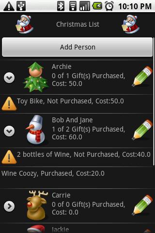 Free Christmas List Android Shopping