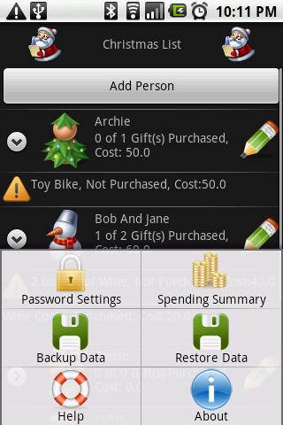 Free Christmas List Android Shopping