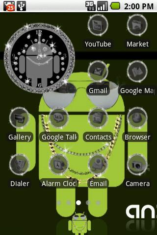 Blingdroid Freshface & ahome Android Themes