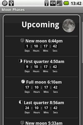 Moon Phases Android Reference