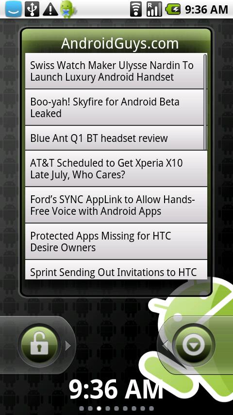 Droid Army Theme for FlyScreen Android News & Weather