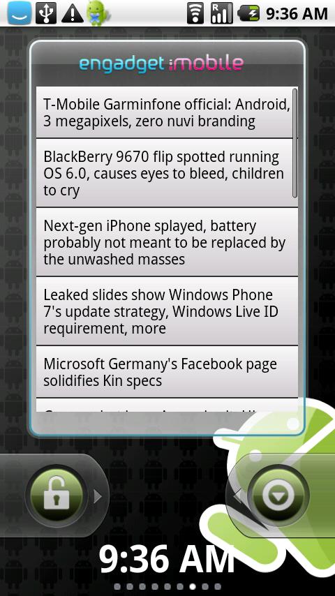 Droid Army Theme for FlyScreen Android News & Weather