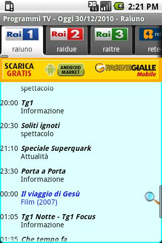 Programmi TV Android News & Magazines
