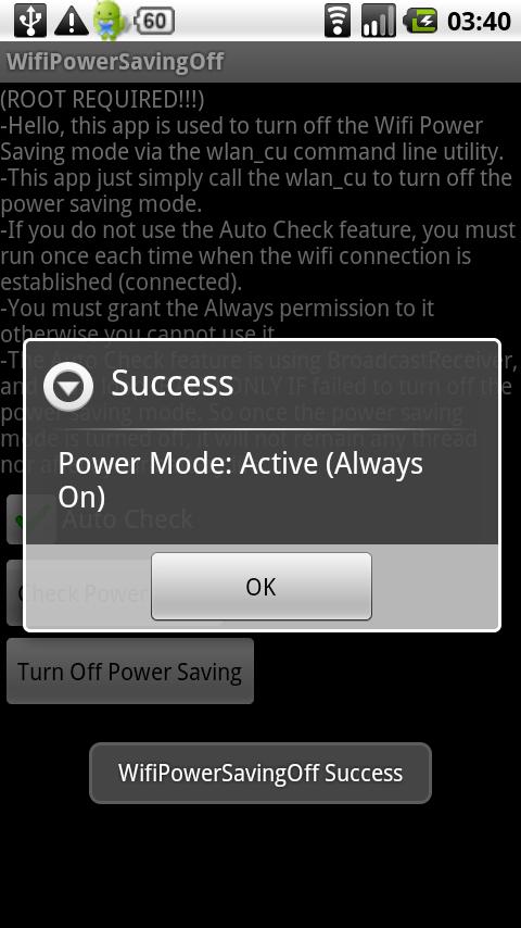 DROID/MS WifiPowerSavingOff Android Tools