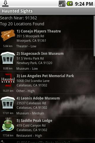 Haunted Sights Free Android Entertainment