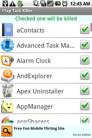 1Tap Task Killer Android Productivity