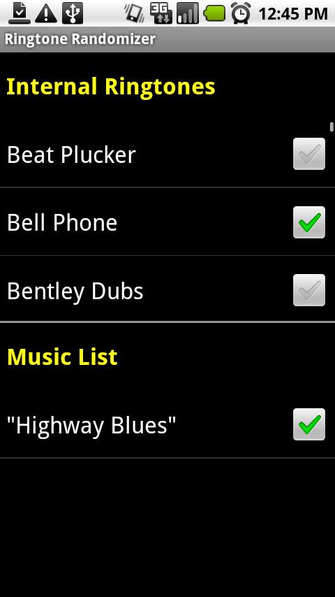 Ringtones Randomizer Android Multimedia