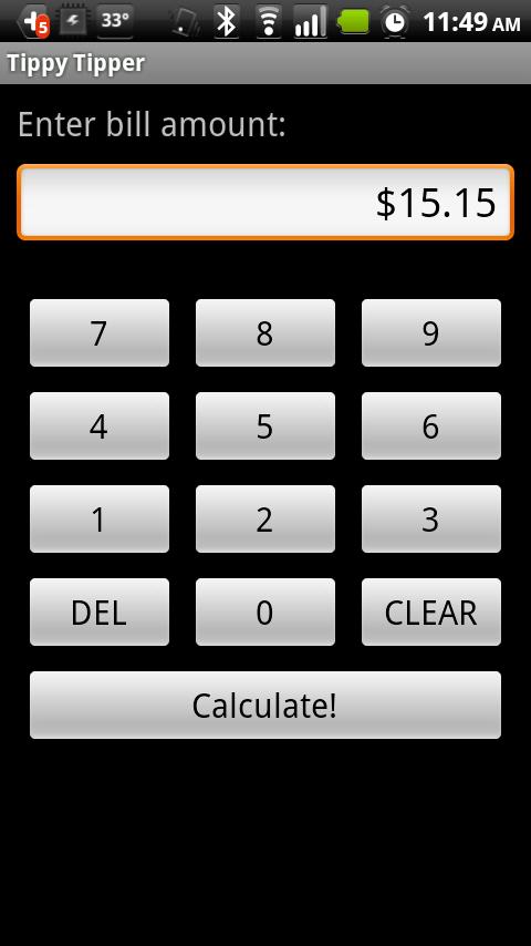 Tippy Tipper (Tip Calculator) Android Finance