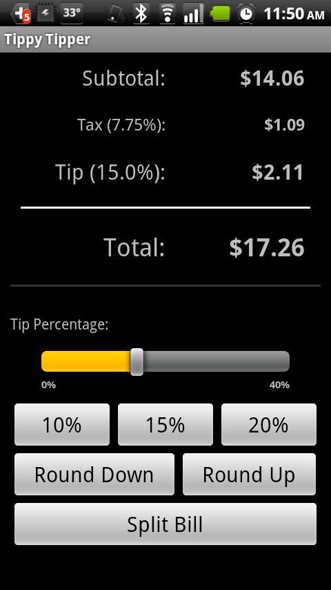 Tippy Tipper (Tip Calculator) Android Finance