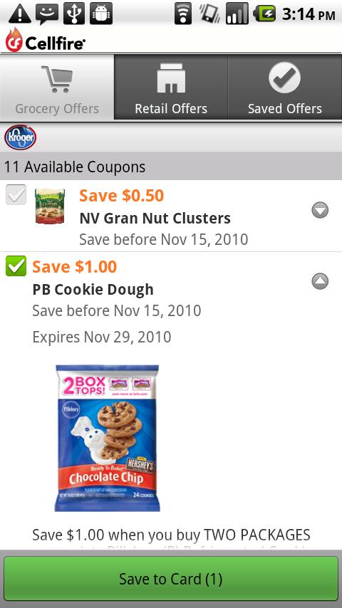 Cellfire Grocery Coupons Android Shopping