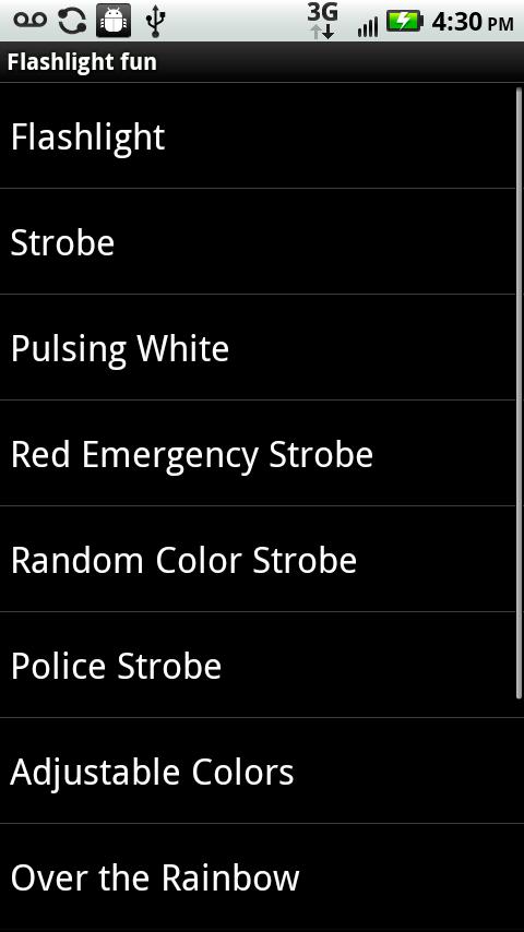 Flashlight fun with Strobe Android Tools