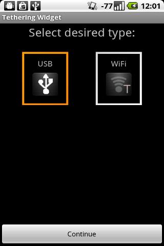Tethering Widget Android Tools