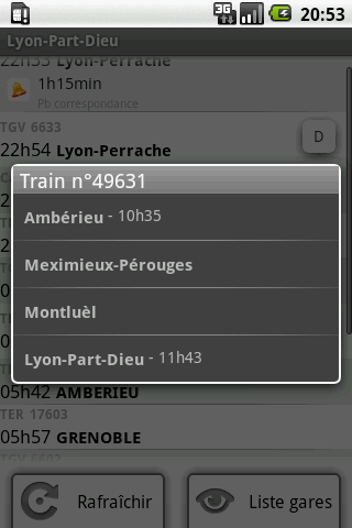 Horaires TER SNCF Android Lifestyle