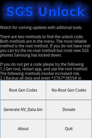 Samsung Galaxy S Unlock Tool Android Tools