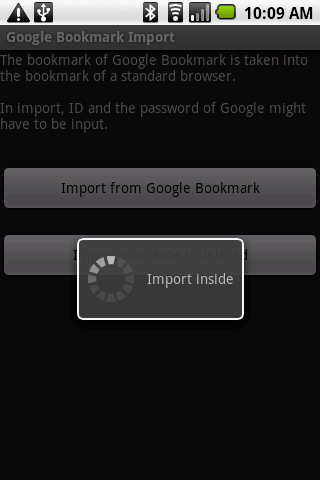 Google Bookmark Import Android Tools