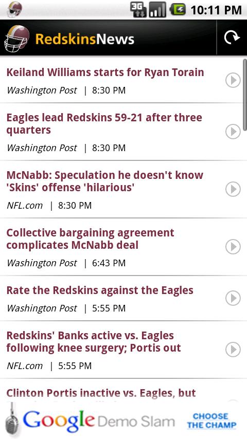 Redskins News Android Sports