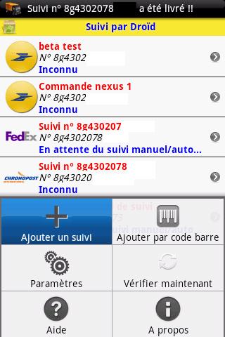 Suivi par Droïd Android Tools