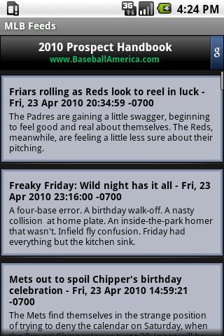 MLB RSS News Feed