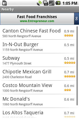 What’s Nearby Local Search Android Travel