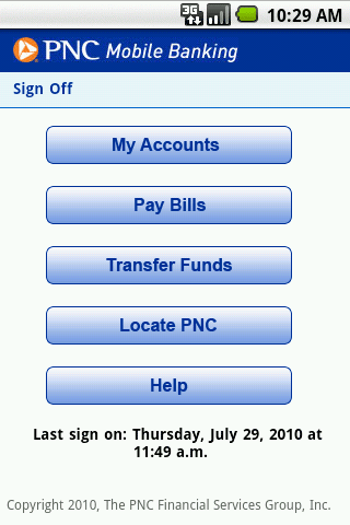 PNC Mobile Android Finance