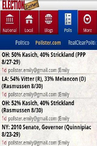 ElectionCaster (Politics) Android News & Weather