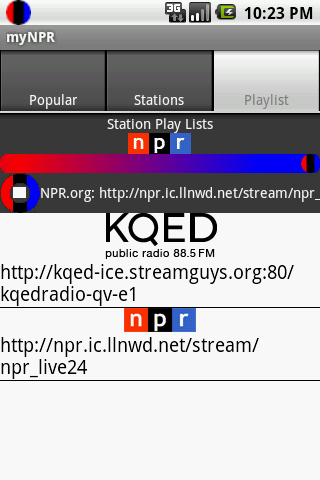 my NPR Android News & Weather