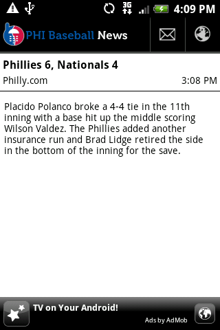 PHI Baseball News Android Sports