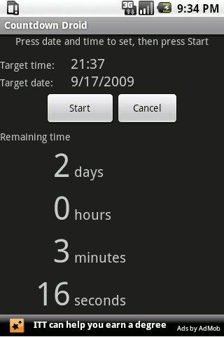 Countdown Droid Android Productivity