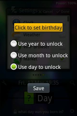 Birthday Locker Android Entertainment