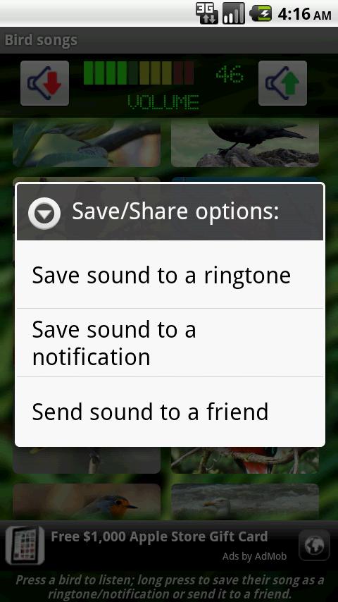 Bird Songs Android Multimedia