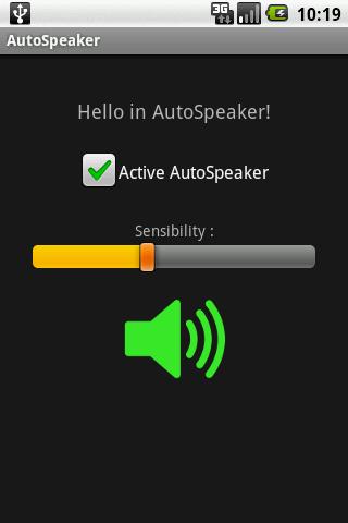 Auto Speaker Android Communication