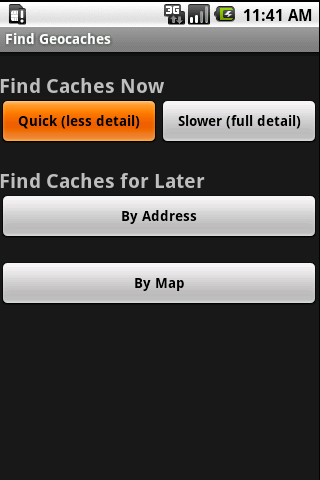 Find Geocaches Android Tools