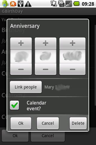 GBirthDay demo Android Tools