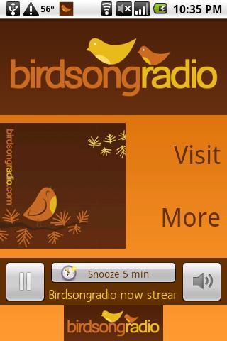 Birdsongradio live stream Android Multimedia