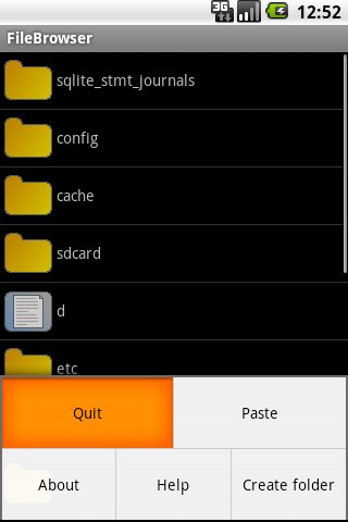 File browser Android Tools