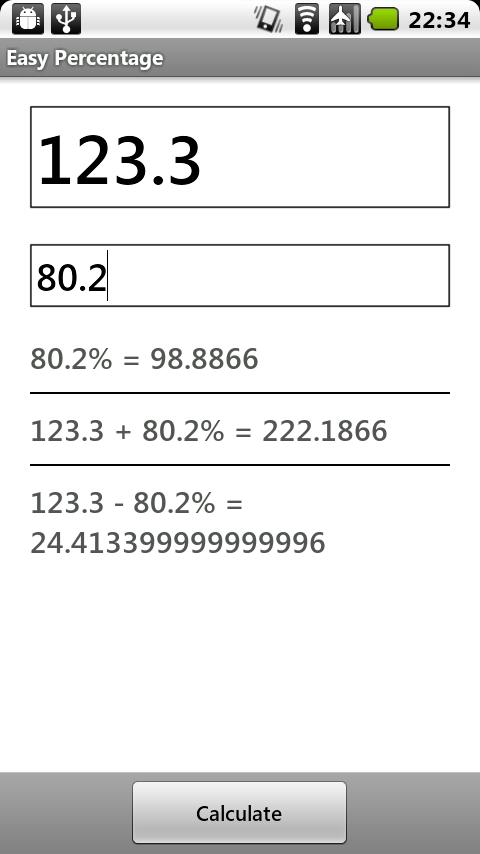 Simply Percentage Android Productivity