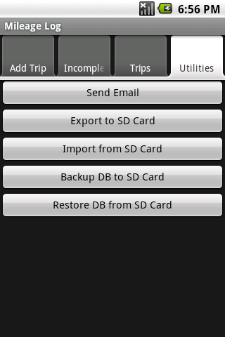 Mileage Logger Android Travel