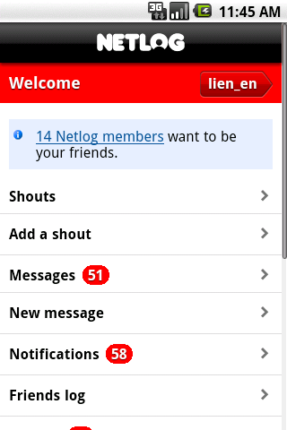 Netlog Android Social